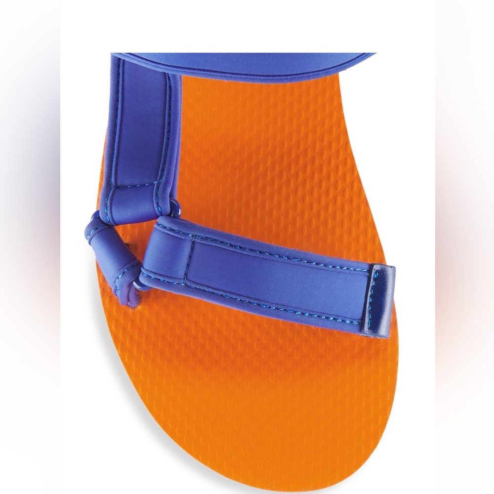 Tory Burch Eva Sport Sandal In Bermuda/ Vibrant Orange Size 11 NIB - Picture 3 of 6